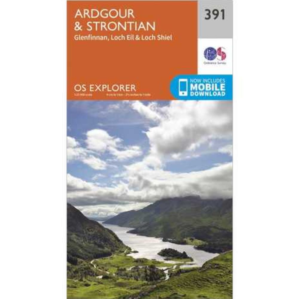 Ordnance Survey Explorer Map 391 Ardgour & Strontian