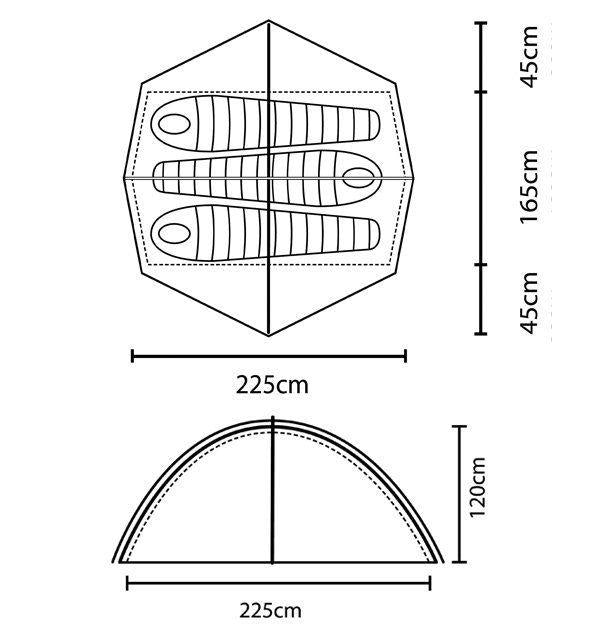 Wild Country (By Terra Nova) Helm 3 - 3 Person Tent