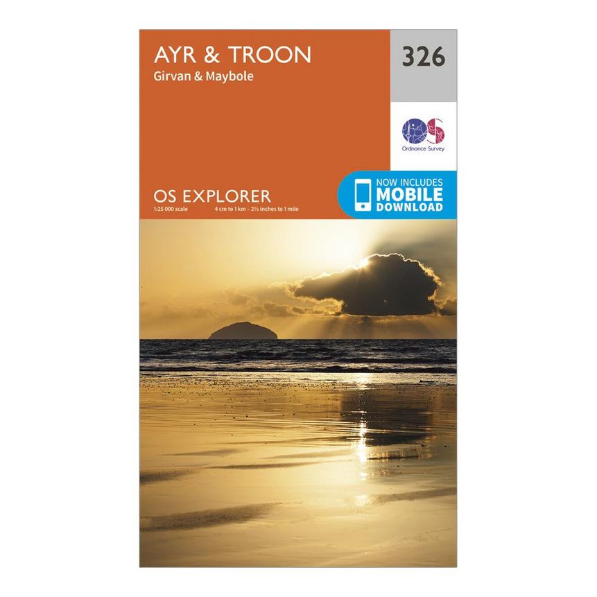 Ordnance Survey Explorer Map 326 Ayr & Troon – Summits Outdoor