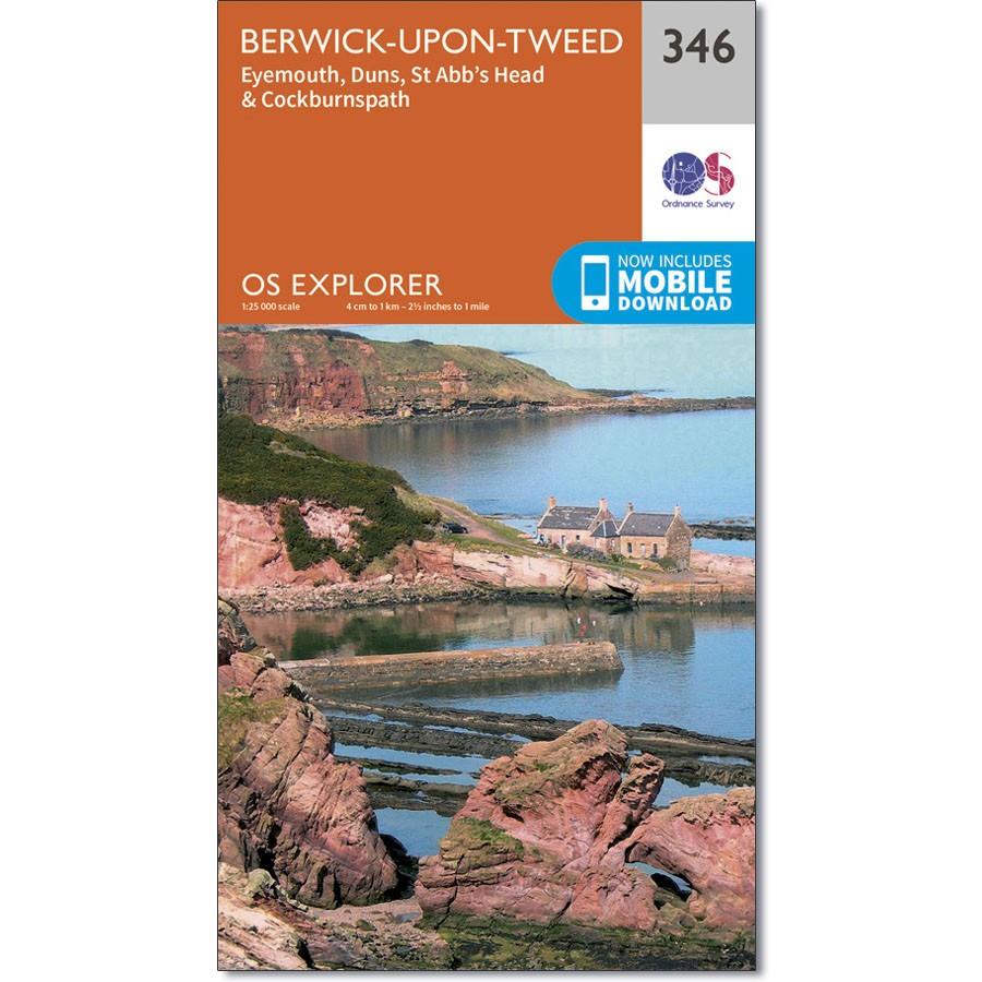 Ordnance Survey Explorer Map 346 Berwick-Upon-Tweed