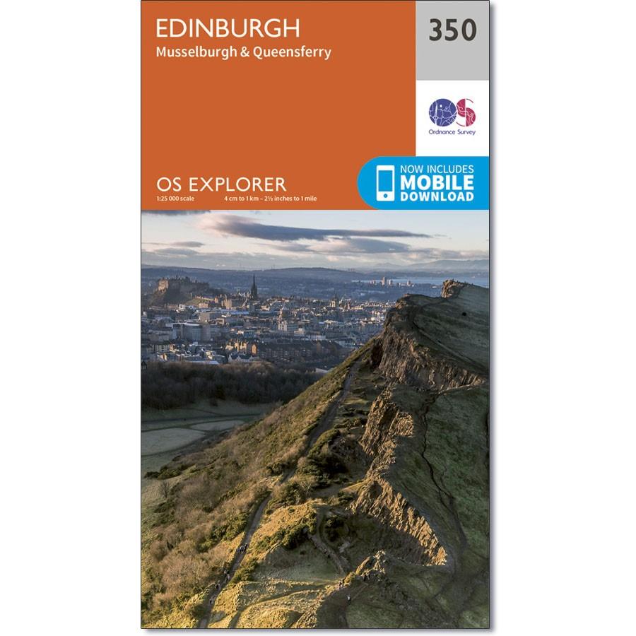 Ordnance Survey Explorer Map 350 Edinburgh