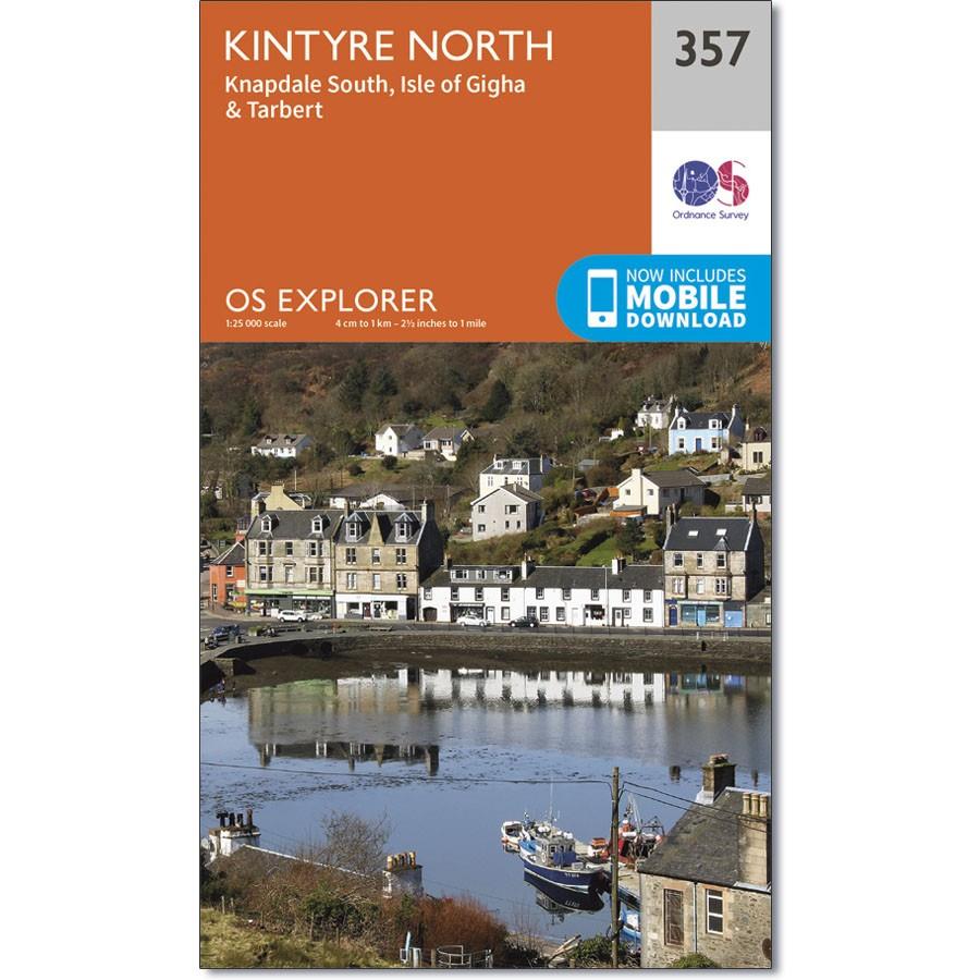Ordnance Survey Explorer Map 357 Kintyre North
