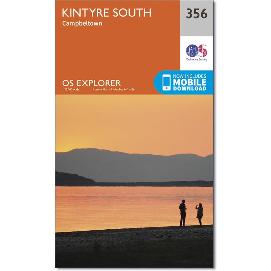 Ordnance Survey Explorer Map 356 Kintyre South