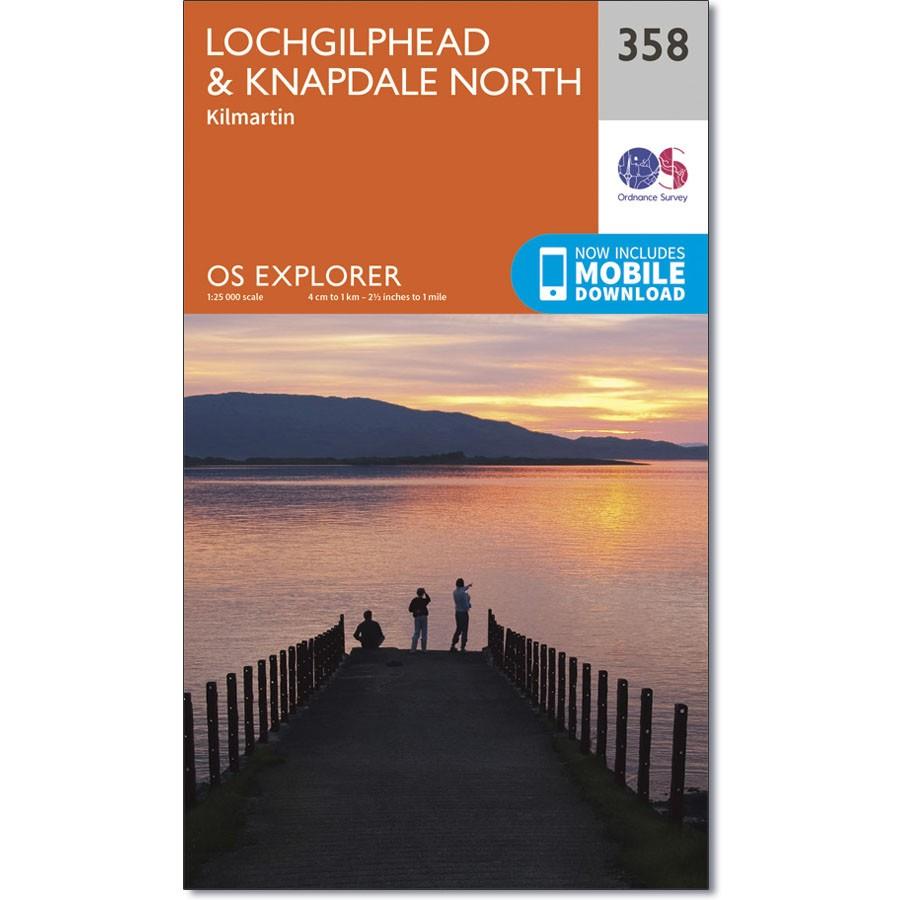 Ordnance Survey Explorer Map 358 Lochgilphead &amp;amp; Knapdale North