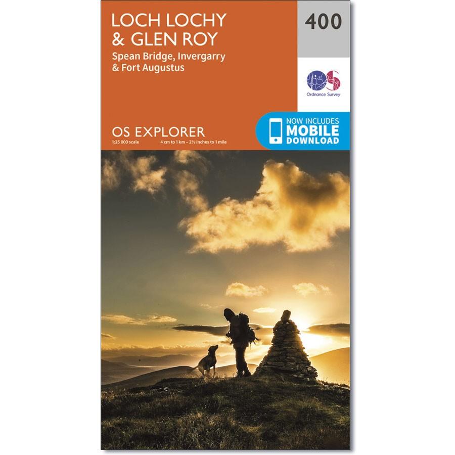 Ordnance Survey Explorer Map 400 Loch Lochy &amp; Glen Roy