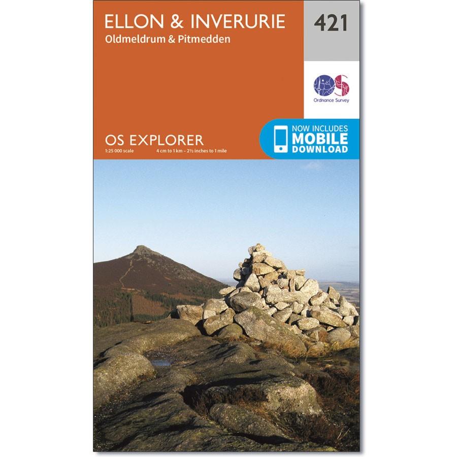 Ordnance Survey Explorer Map 421 Ellon &amp; Inverurie