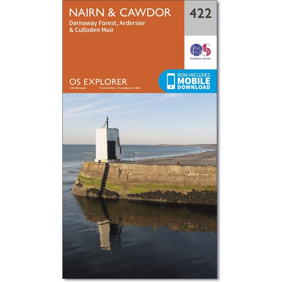 Ordnance Survey Explorer Map 422 Nairn &amp; Cawdor