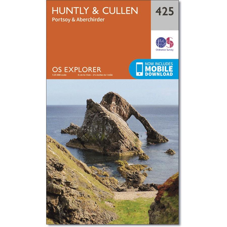 Ordnance Survey Explorer Map 425 Huntly &amp; Cullen