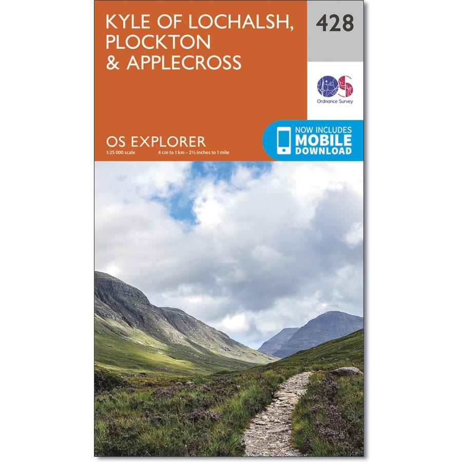 Ordnance Survey Explorer Map 428 Lochalsh, Plockton &amp; Applecross