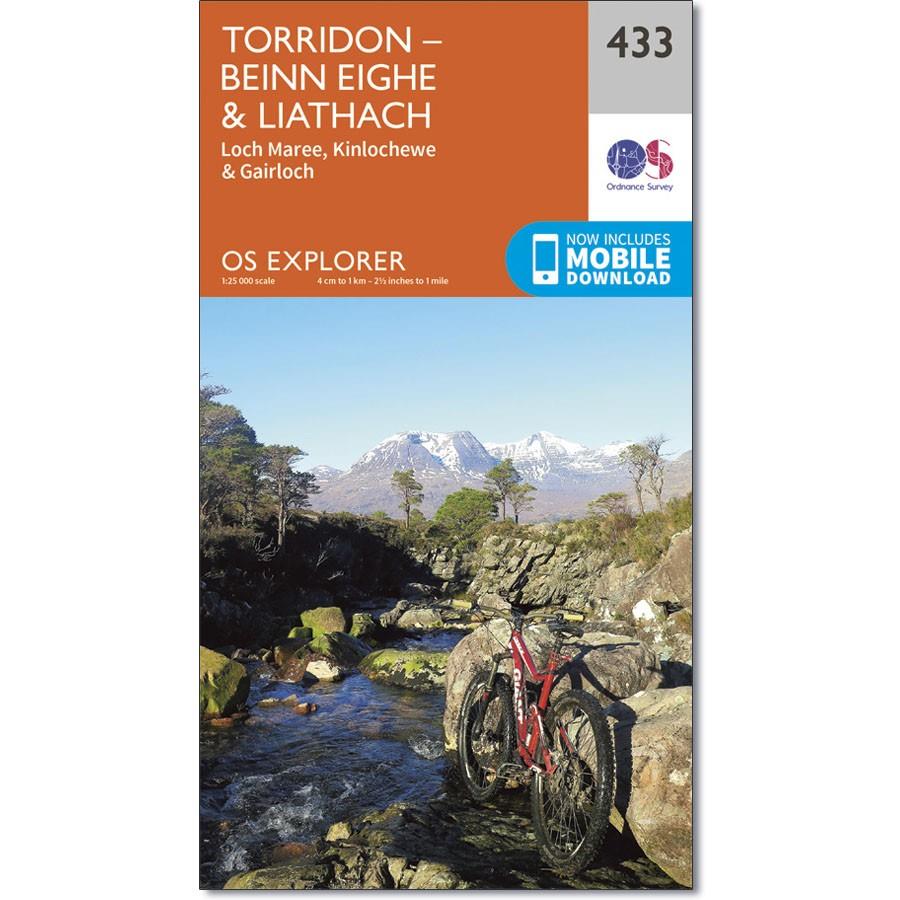 Ordnance Survey Explorer Map 433 Torridon - Beinn Eighe &amp; Liathach