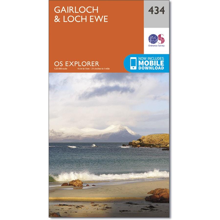 Ordnance Survey Explorer Map 434 Gairloch &amp; Loch Ewe