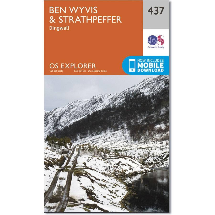Ordnance Survey Explorer Map 437 Wyvis &amp; Strathpeffer