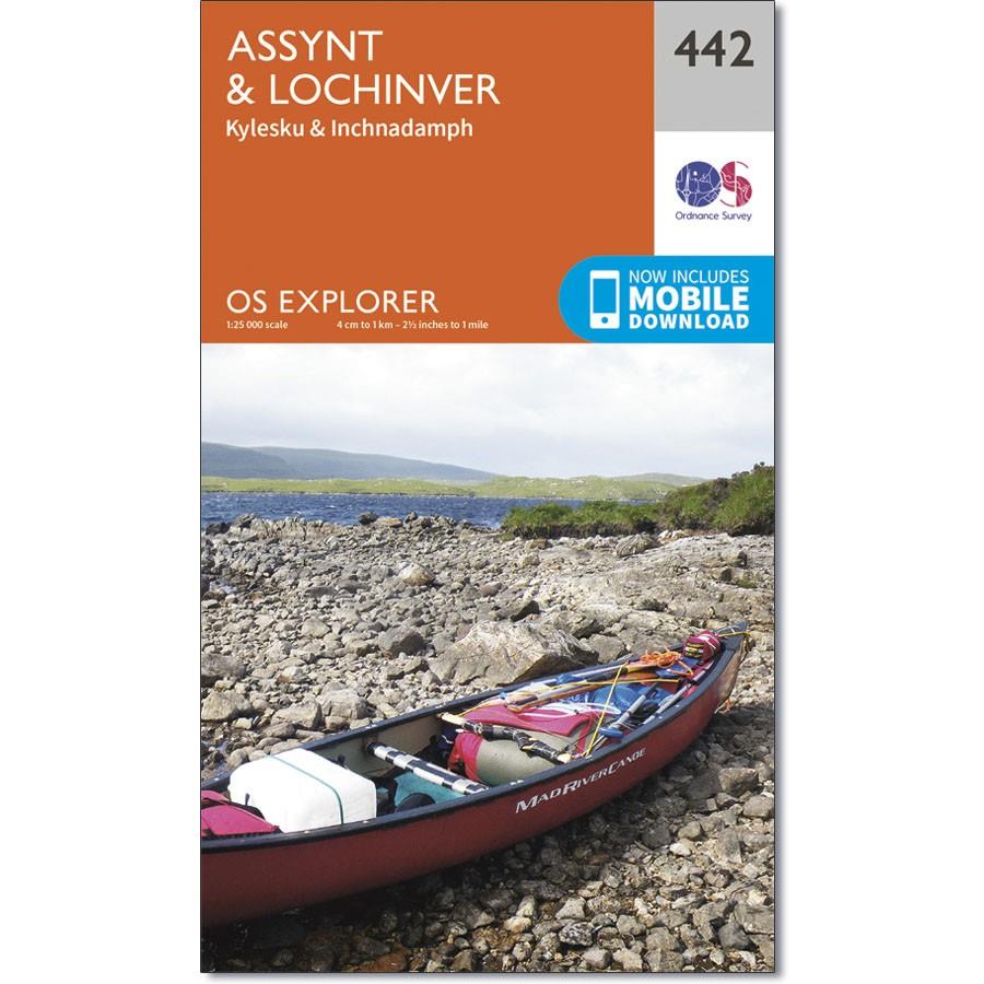 Ordnance Survey Explorer Map 442 Assynt &amp; Lochinver