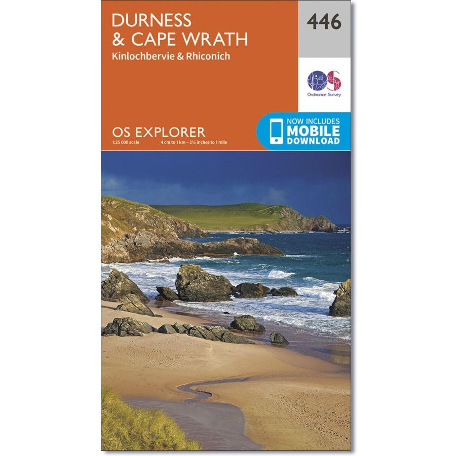 Ordnance Survey Explorer Map 446 Durness &amp; Cape Wrath