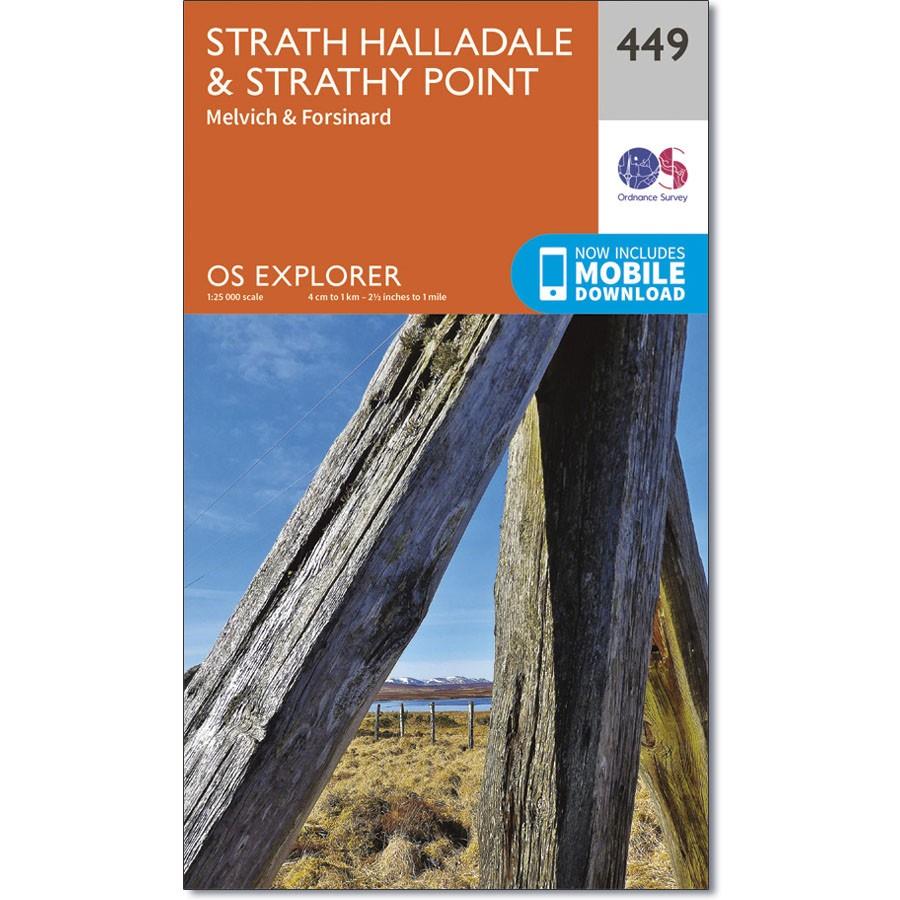 Ordnance Survey Explorer Map 449 Strath Halladale &amp; Strathy Point