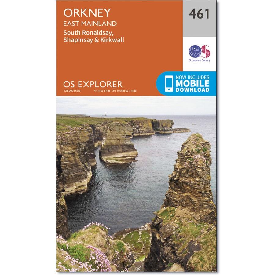 Ordnance Survey Explorer Map 461 Orkney - East Mainland