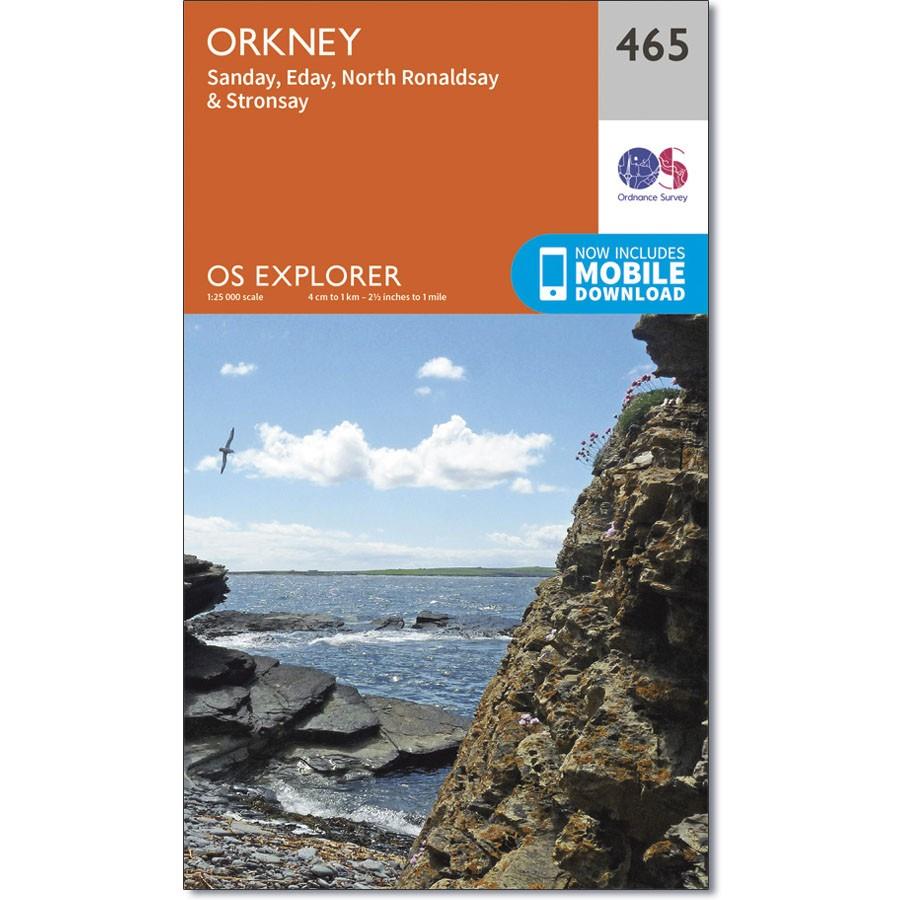 Ordnance Survey Explorer Map 465 Orkney - Sanday, Eday, North Ronaldsa ...