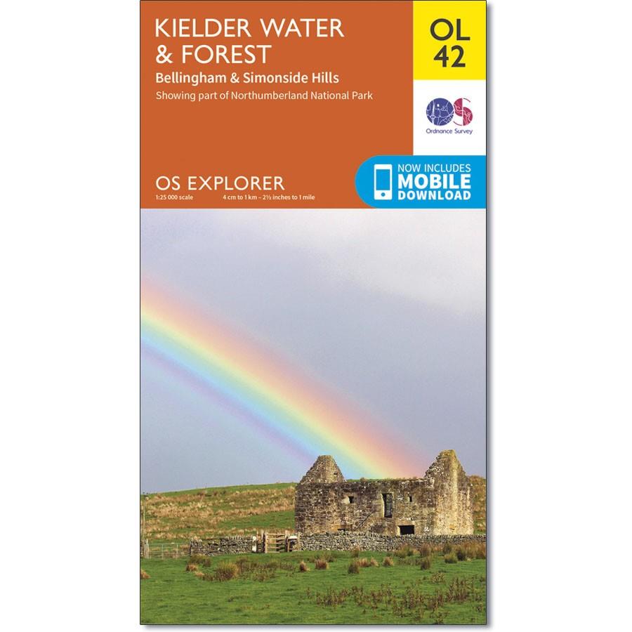 Ordnance Survey Map OL 42 Kielder Water &amp; Forest