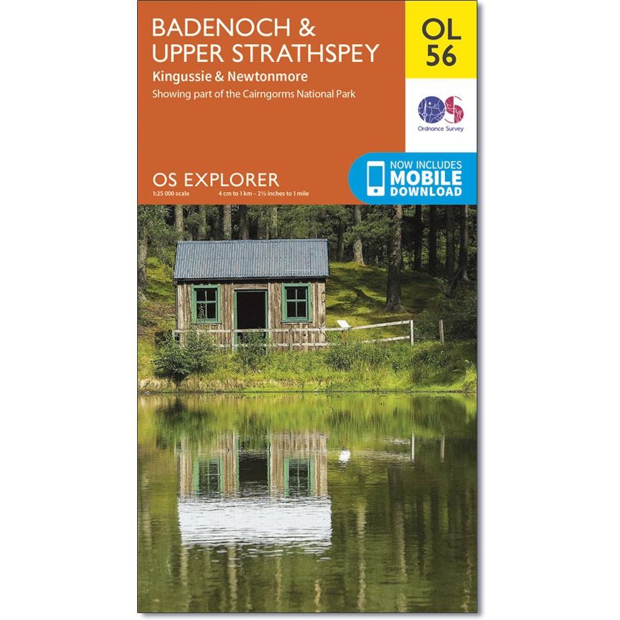Ordnance Survey Explorer Map OL 56 Badenoch &amp; Upper Strathspey