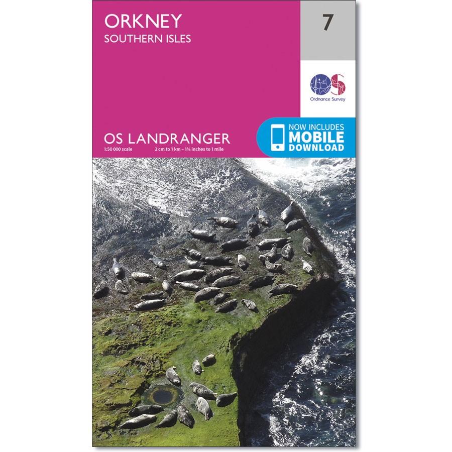 Ordnance Survey Landranger Map 7 Orkney - Southern Isles