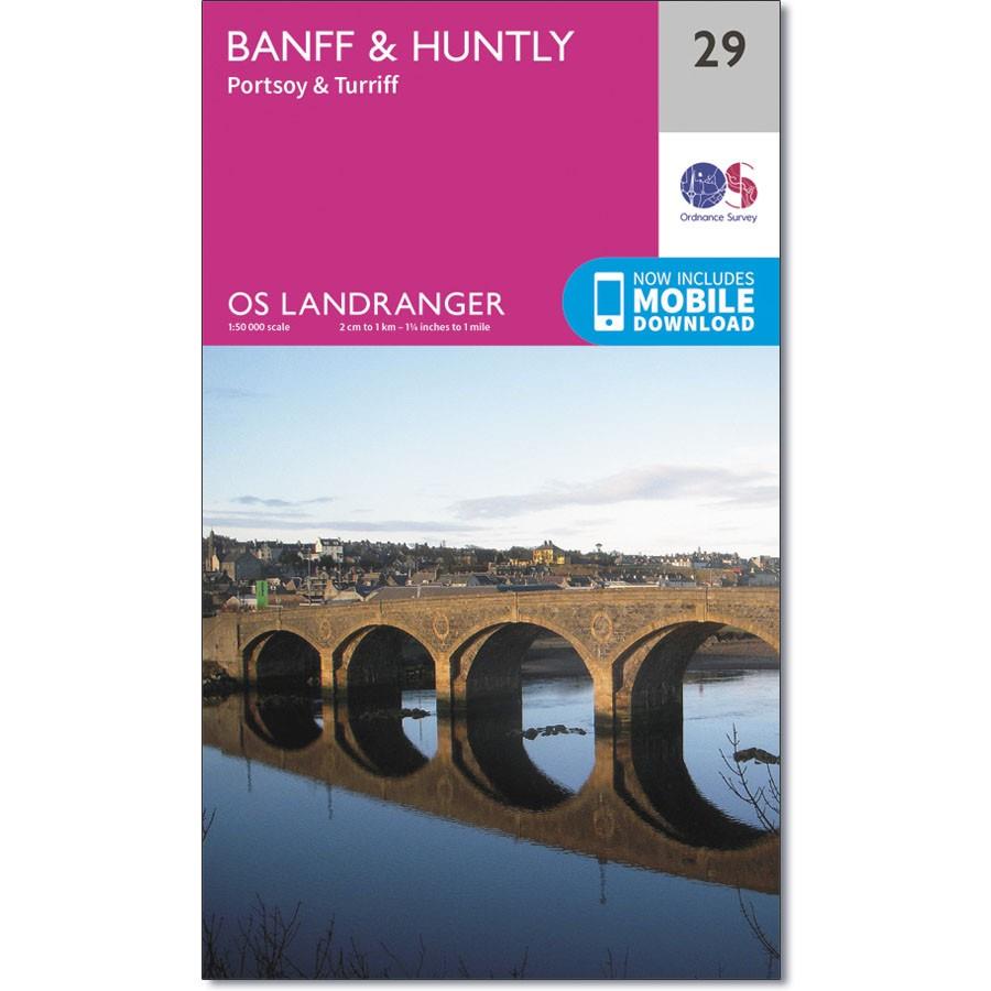 Ordnance Survey Landranger Map 29 Banff &amp; Huntly