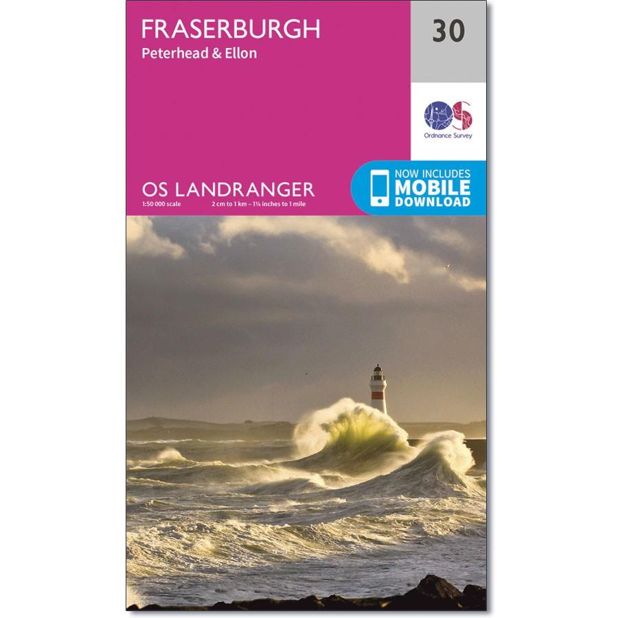 Ordnance Survey Landranger Map 30 Fraserburgh