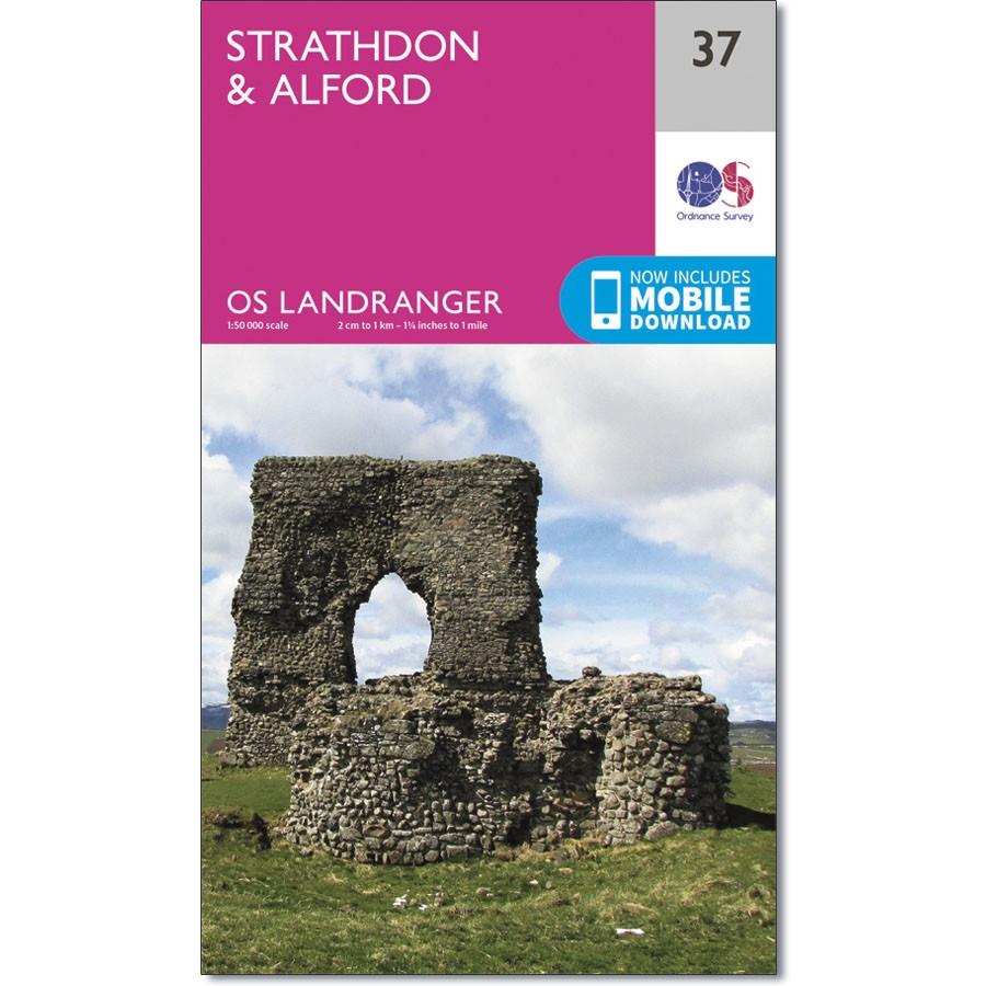 Ordnance Survey Landranger Map 37 Strathdon &amp; Alford
