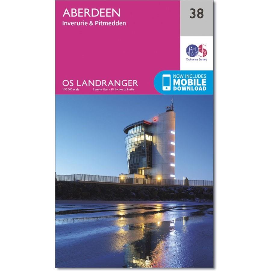 Ordnance Survey Landranger Map 38 Aberdeen