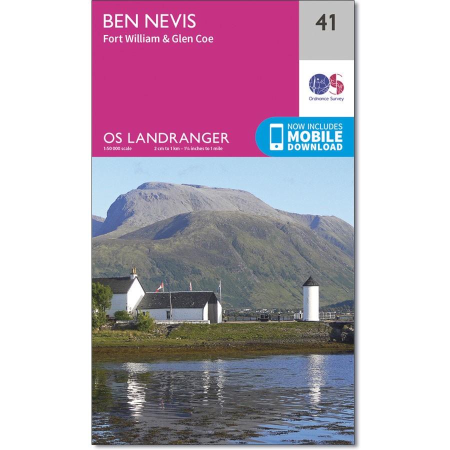 Ordnance Survey Landranger Map 41 Ben Nevis