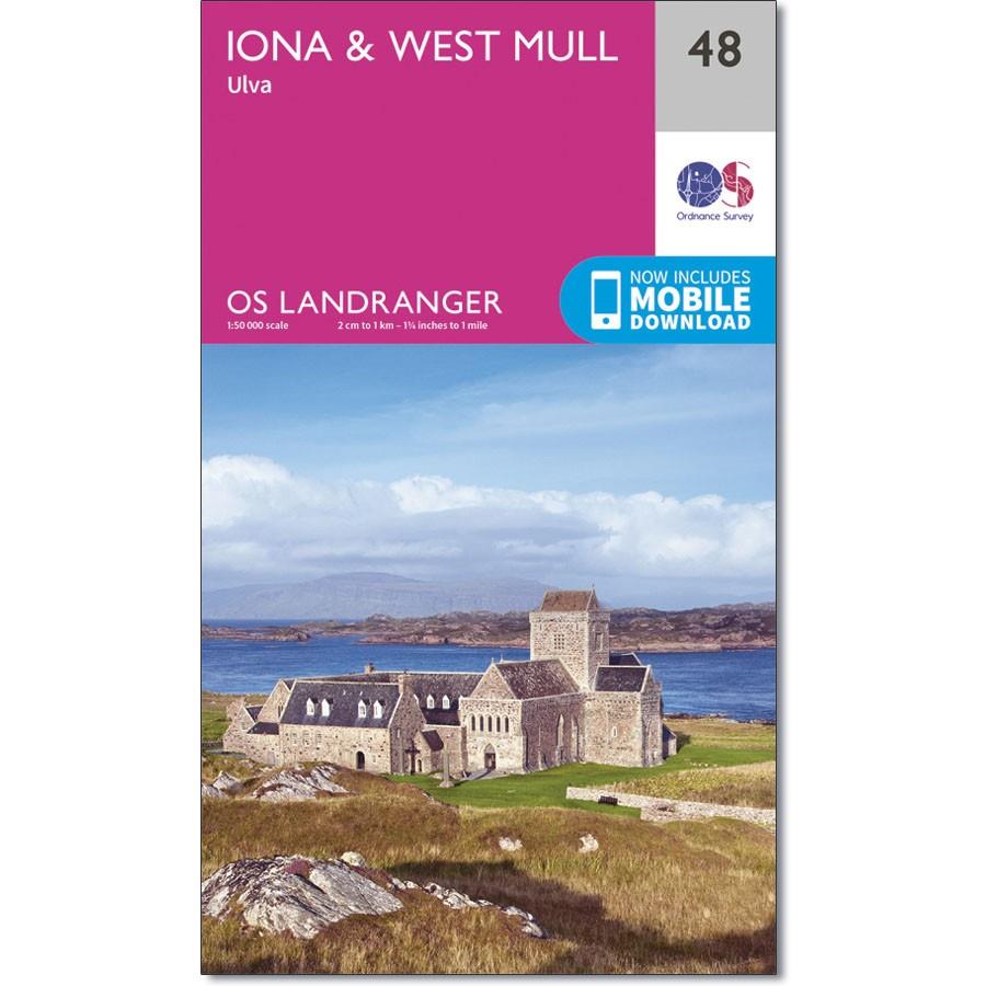 Ordnance Survey Landranger Map 48 Iona &amp; West Mull