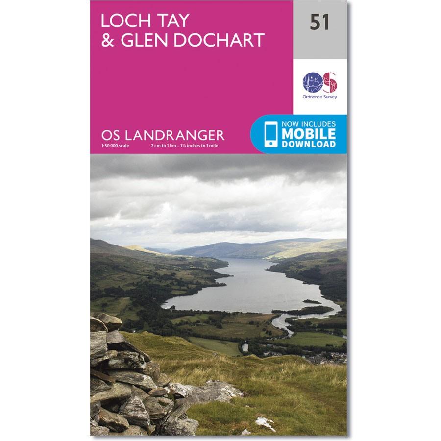 Ordnance Survey Landranger Map 51 Loch Tay &amp; Glen Dochart