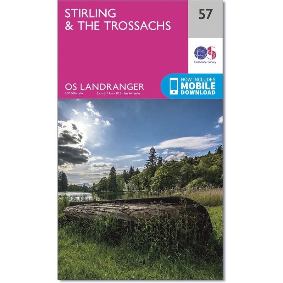 Ordnance Survey Landranger Map 57 Stirling &amp; The Trossachs