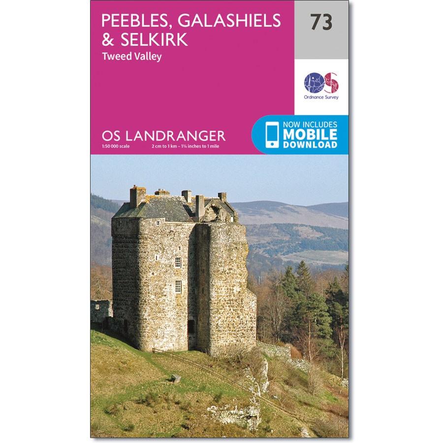 Ordnance Survey Landranger Map 73 Peebles, Galashiels &amp; Selkirk