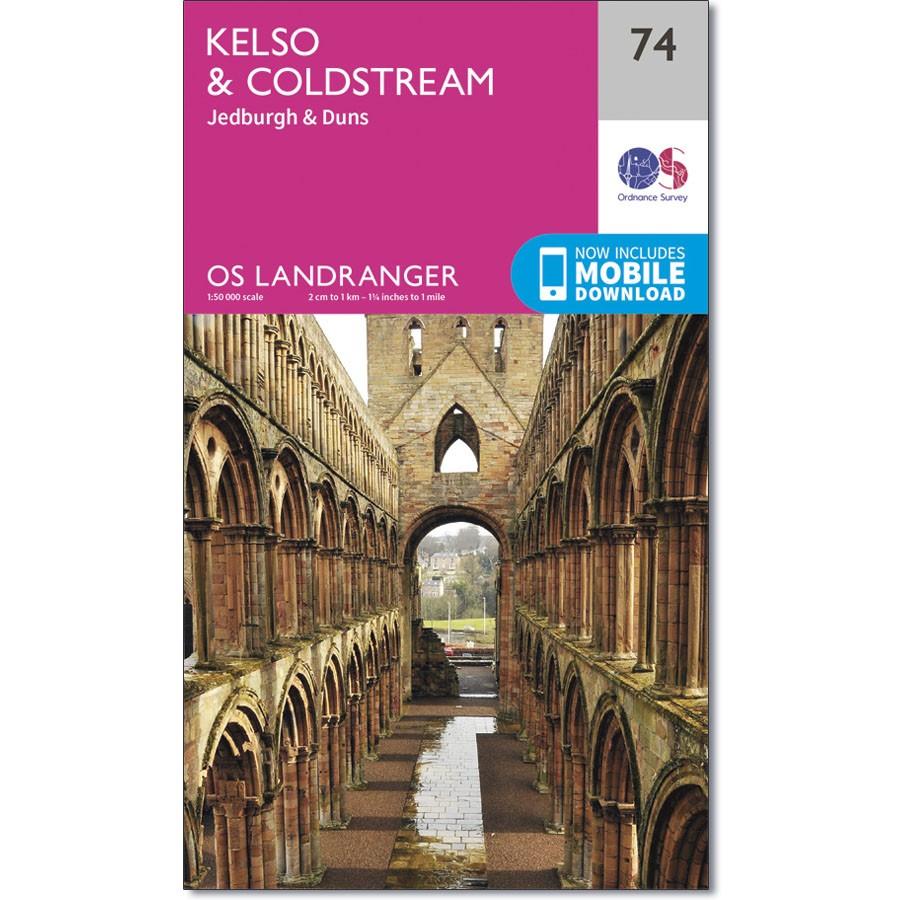 Ordnance Survey Landranger Map 74 Kelso &amp; Coldstream