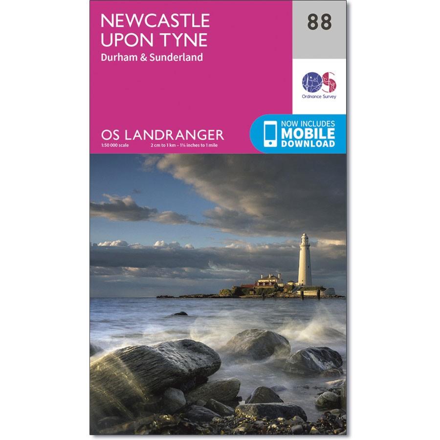 Ordnance Survey Landranger 88 - Newcastle upon Tyne