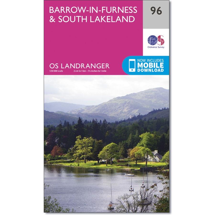 Ordnance Survey Landranger  96 - Barrow-in-Furness &amp; South Lakeland