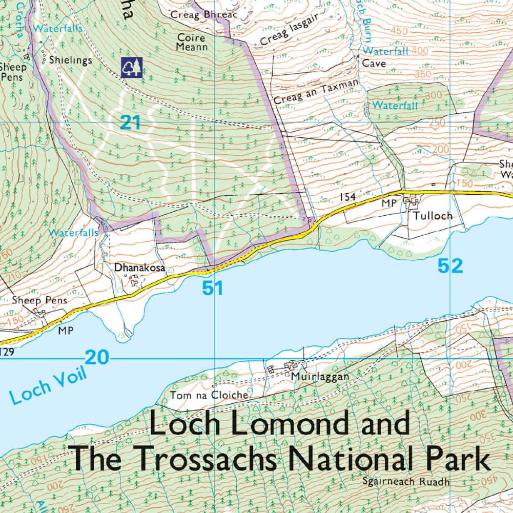 Ordnance Survey Explorer Map OL 46 The Trossachs – Summits Outdoor