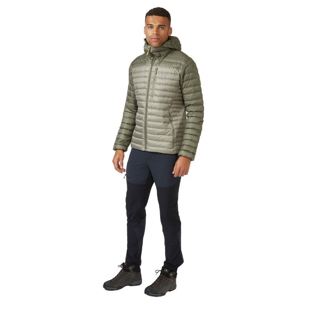 RAB Men’s Microlight Alpine Down Jacket model full body