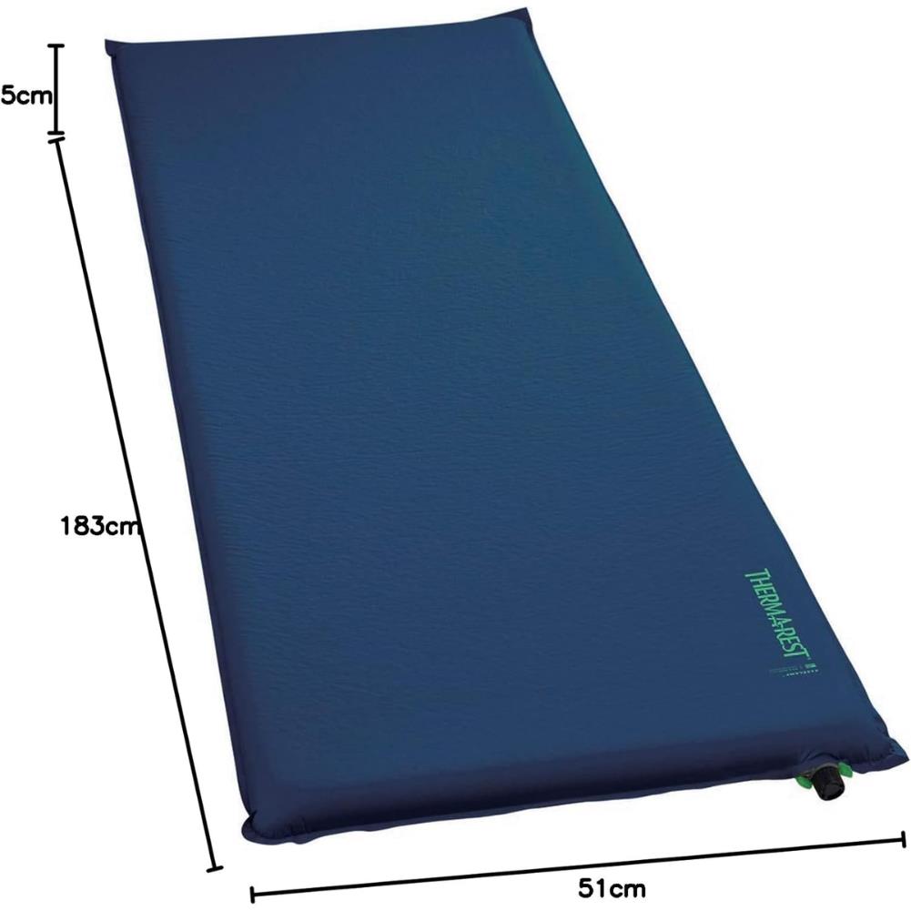 Therm-a-Rest BaseCamp Sleeping Pad - Regular (Poseidon Blue) meaasure