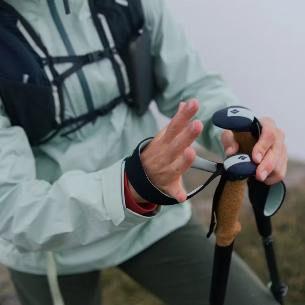 Black Diamond Pursuit Trekking Poles S/M Grip 100-125cm (Charcoal/Octane) strap handle