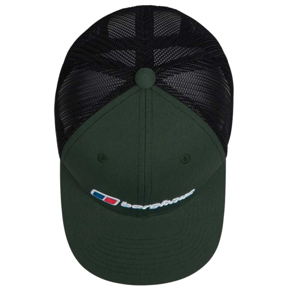 Berghaus Logo Recognition Trucker Cap (Dark Green) top view