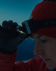 Black Diamond Distance LT 1100 Rechargeable Head Torch women tiliting