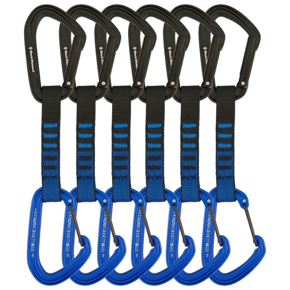 Black Diamond Hotforge Hybrid Quickpack 12cm - Pack of 6 Quickdraws - Blue