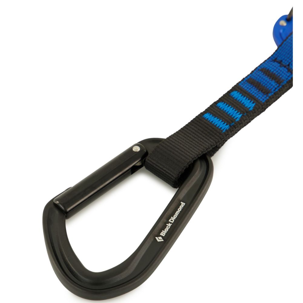 Black Diamond Hotforge Hybrid Quickpack 12cm - Pack of 6 Quickdraws - Blue angle black
