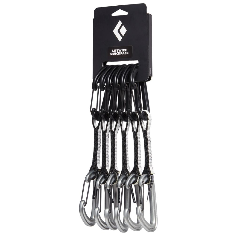 Black Diamond Litewire Quickpack - 12cm - Pack of 6 Quickdraws