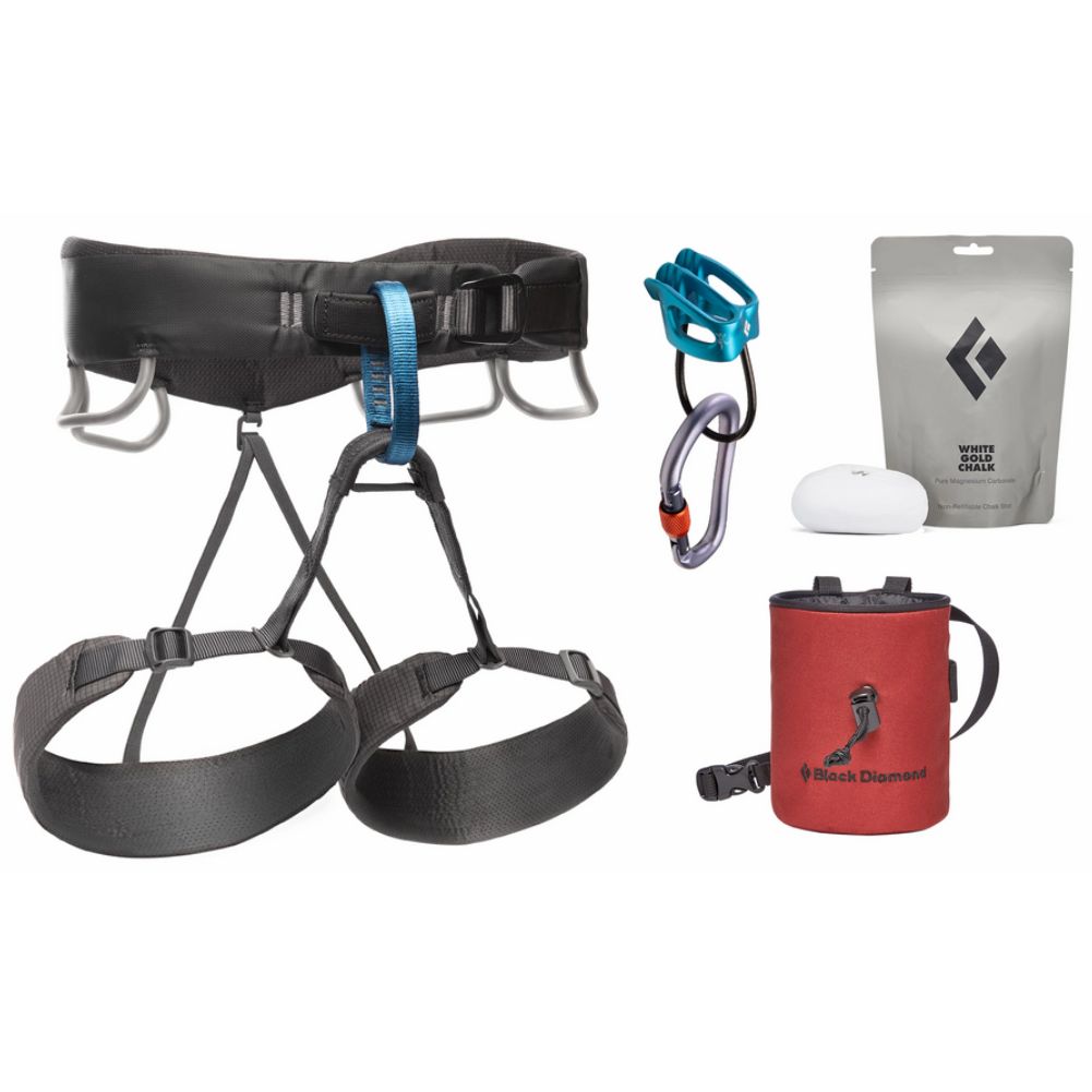 Black Diamond Men's Momentum Climbing Harness Package (Anthracite)