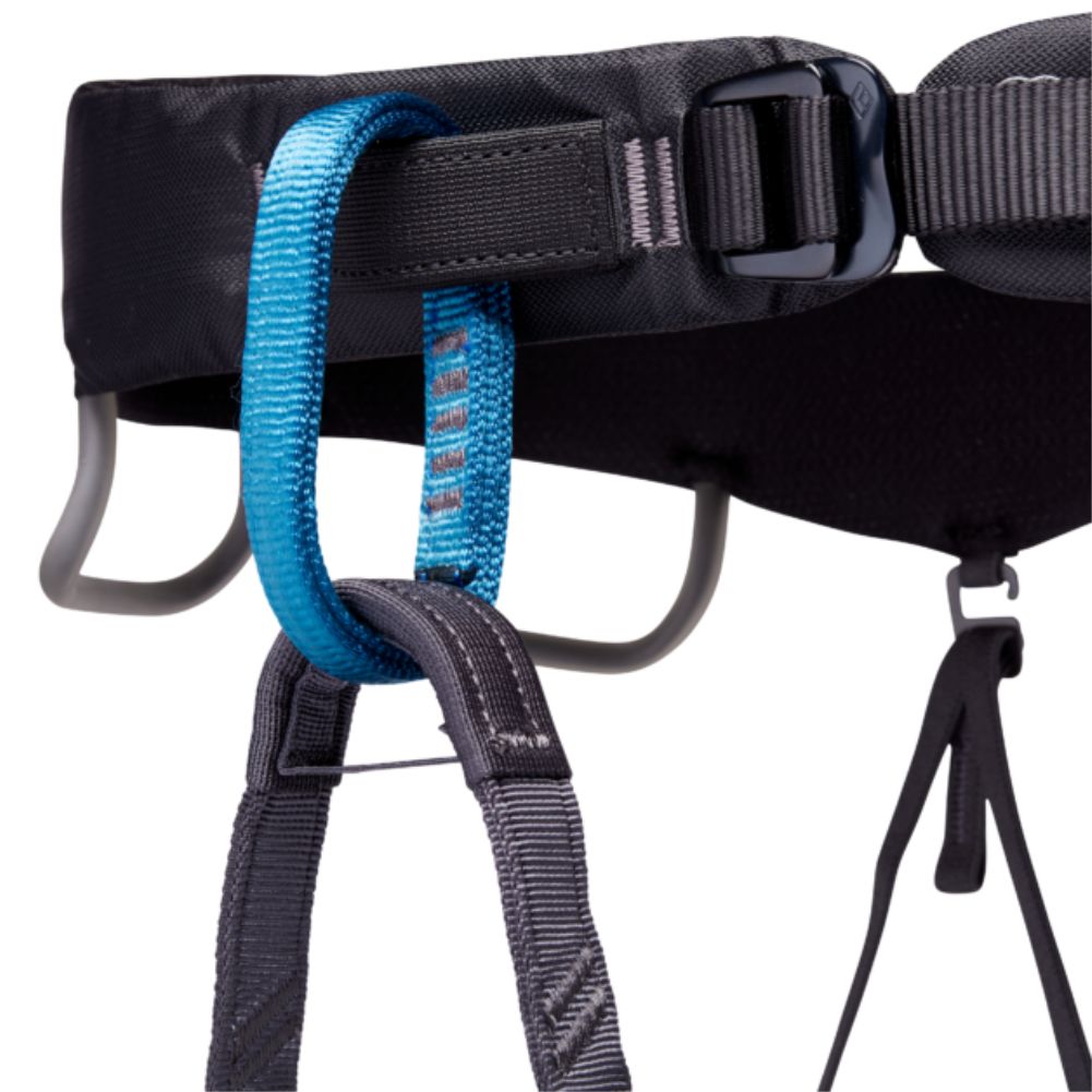 Black Diamond Men's Momentum Climbing Harness Package (Anthracite) straps