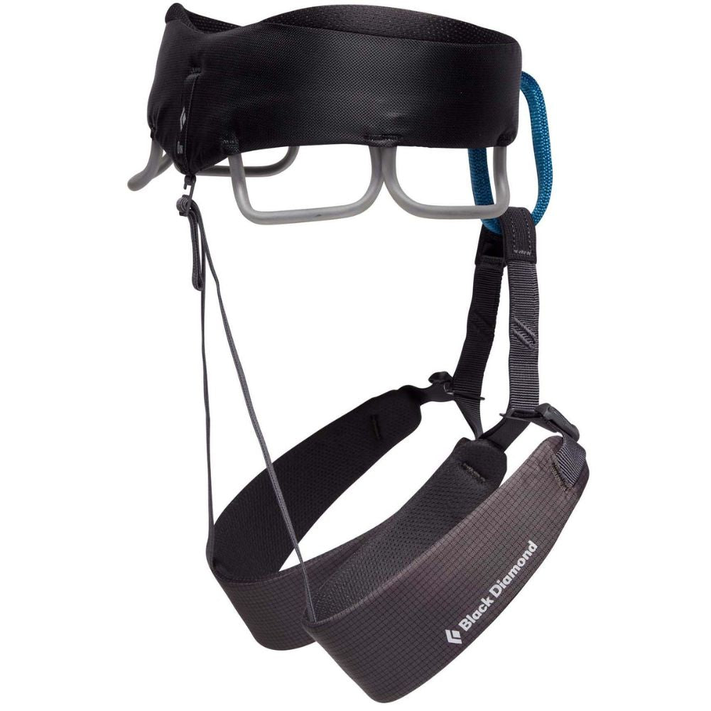 Black Diamond Men's Momentum Climbing Harness Package (Anthracite) side view