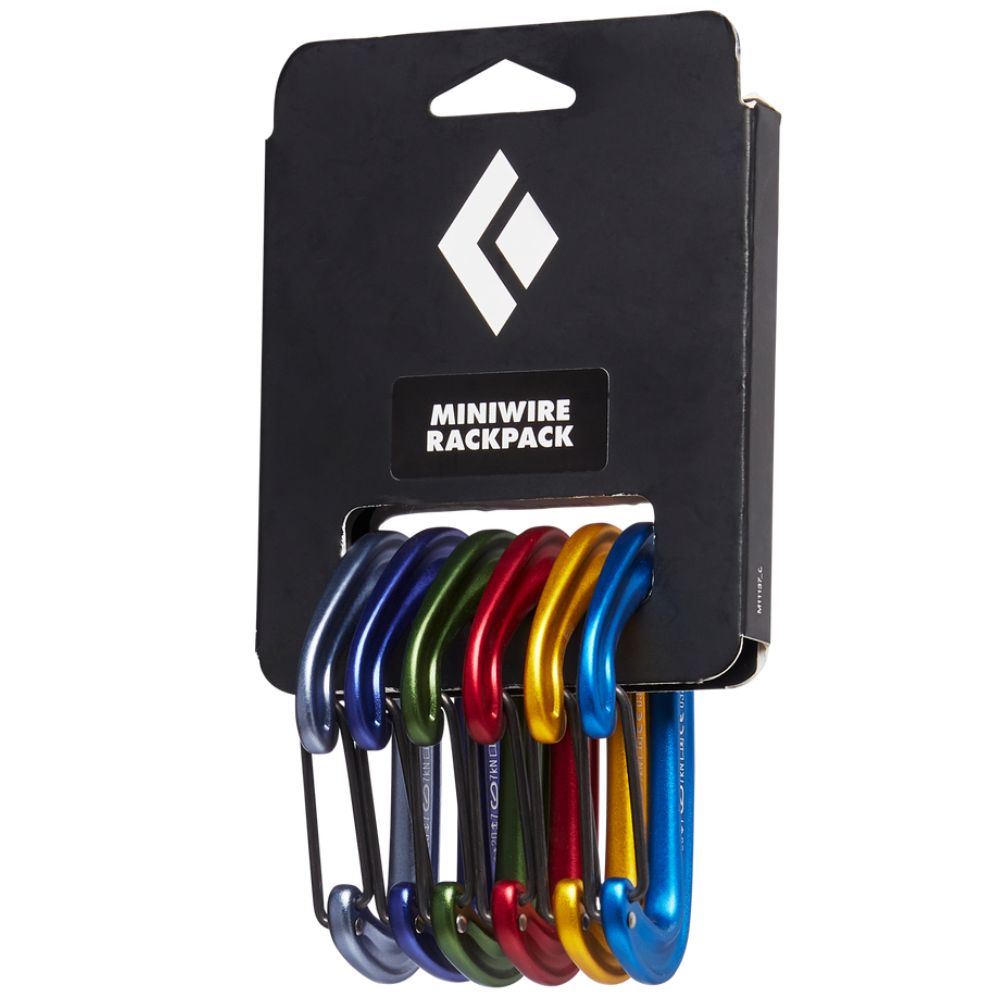 Black Diamond MiniWire Rackpack - Pack of 6 Carabiners