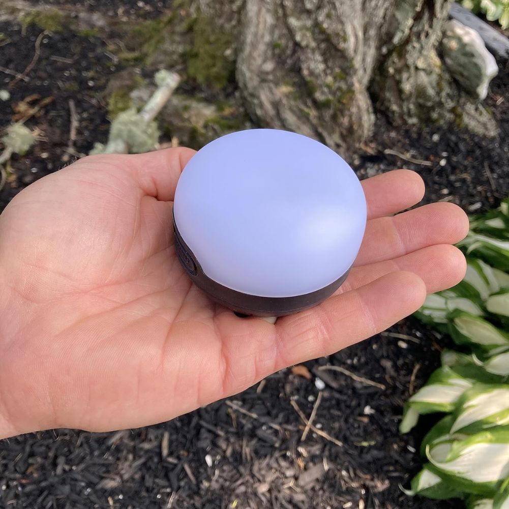 Black Diamond Moji Lantern (Azul) in hand